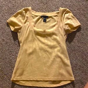 Yellow Crop Top Size Small